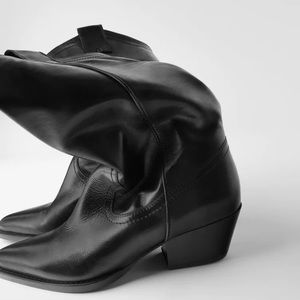 Zara leather boots